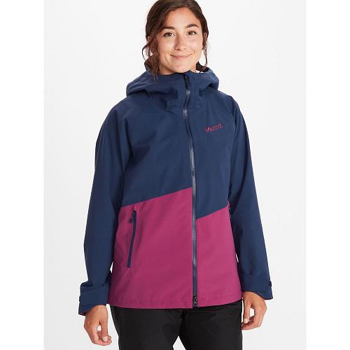 Marmot EVODry Clouds Jackets - Womens Rain Jacket Navy CA9357186 Canada